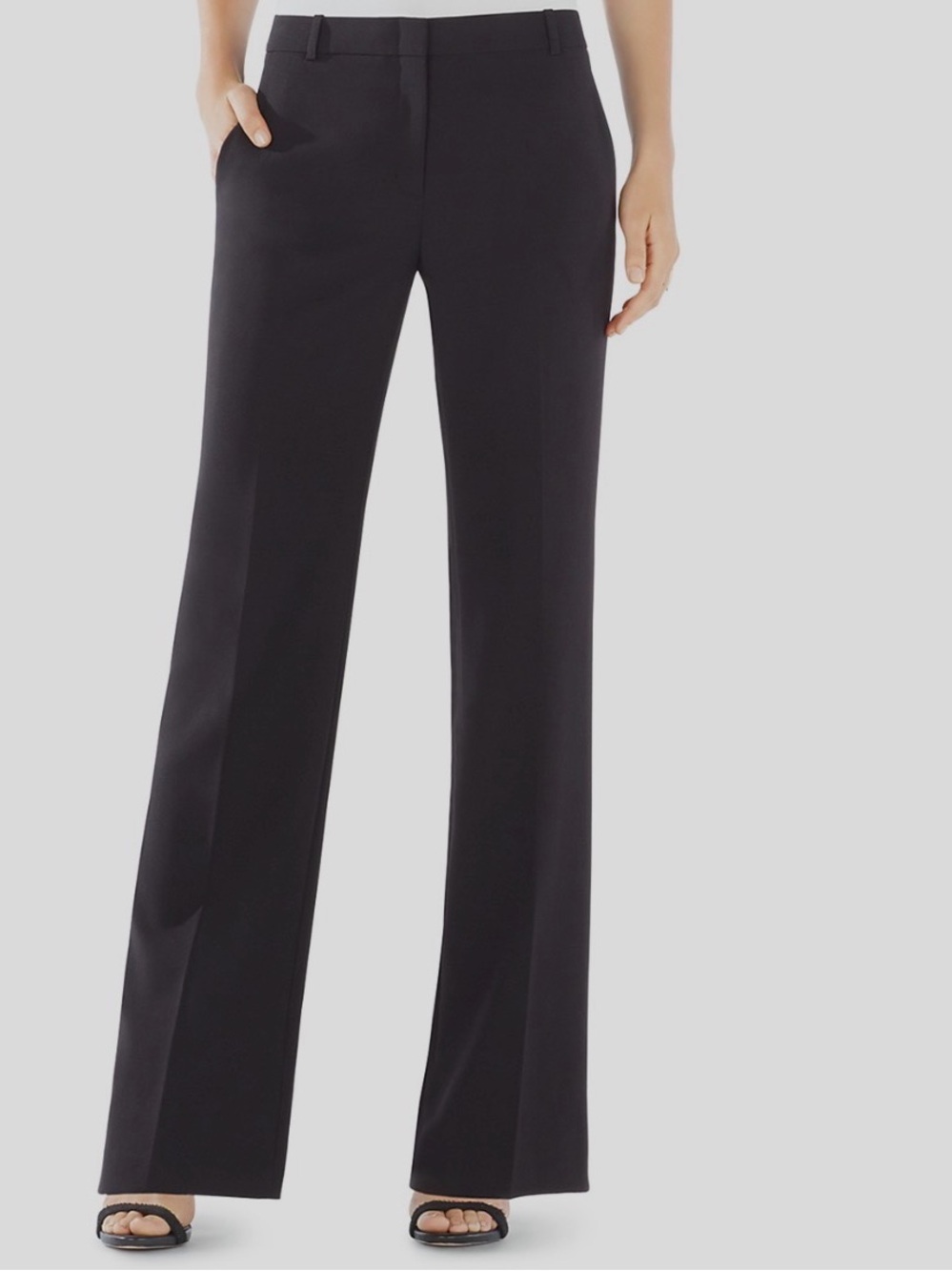 BCBGMaxAzria Simon Wide Leg Pants Black